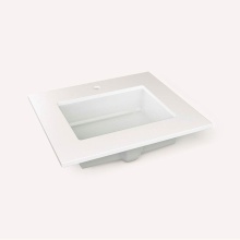 Robern TF25UCO92-1 - Engineered Stone Vanity Top, 25'' x 22'' x 3/4'', Center Undercounte