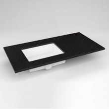 Robern TF43ULO90-1 - Engineered Stone Vanity Top, 43'' x 22'' x 3/4'', Left Offset Underc