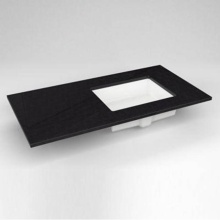 Robern TF43URO90-8 - Engineered Stone Vanity Top, 43'' x 22'' x 3/4'', Right Offset Under