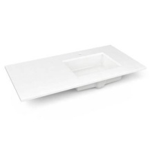 Robern TF43URO92-1 - Engineered Stone Vanity Top, 43'' x 22'' x 3/4'', Right Offset Under