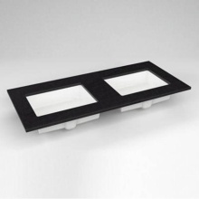 Robern TF49UDO90-1D1 - Engineered Stone Vanity Top, 49'' x 22'' x 3/4'', Double Undercounte