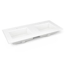 Robern TF49UDO92-1D1 - Engineered Stone Vanity Top, 49'' x 22'' x 3/4'', Double Undercounte