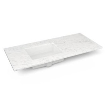 Robern TF49ULO94-1 - Engineered Stone Vanity Top, 49'' x 22'' x 3/4'', Left Offset Underc