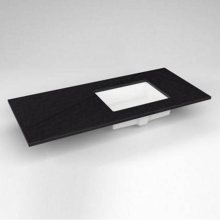 Robern TF49URO90-8 - Engineered Stone Vanity Top, 49'' x 22'' x 3/4'', Right Offset Under