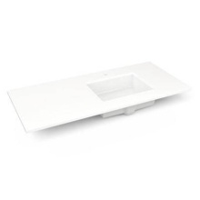 Robern TF49URO93-1 - Engineered Stone Vanity Top, 49'' x 22'' x 3/4'', Right Offset Under