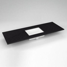 Robern TF61UCO90-8 - Engineered Stone Vanity Top, 61'' x 22'' x 3/4'', Center Undercounte