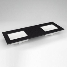 Robern TF61UDO90-8D4 - Engineered Stone Vanity Top, 61'' x 22'' x 3/4'', Double Undercounte