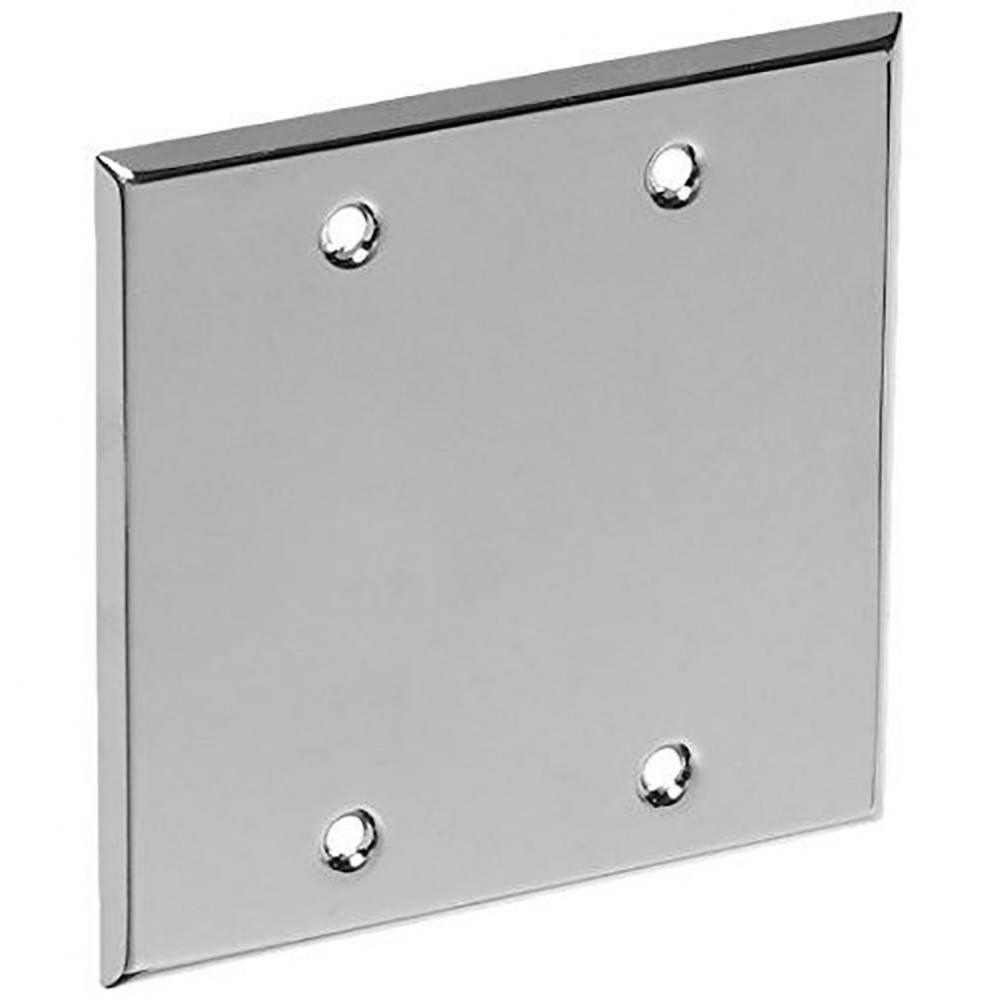 EL201 CP PLATE 2 GANG 4 1/2 SQ ETCHED