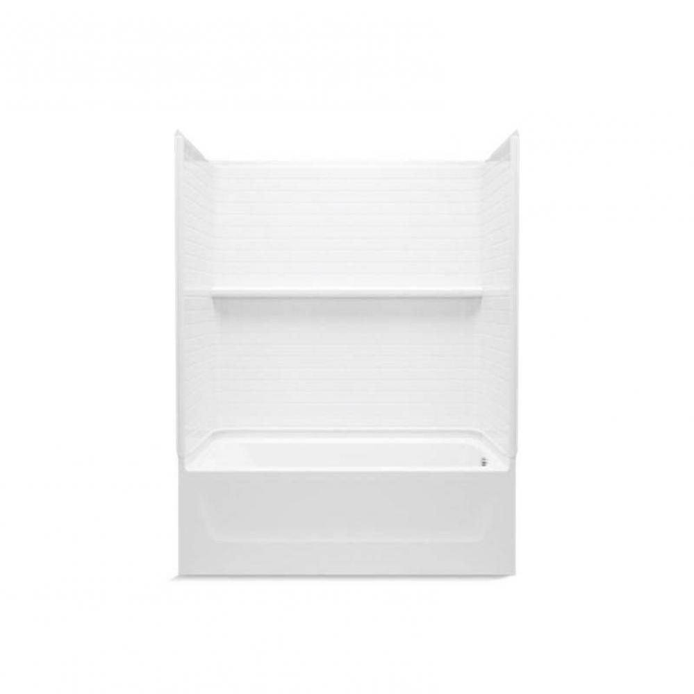 Traverse® 60'' x 30'' bath/shower with Aging in Place backerboards