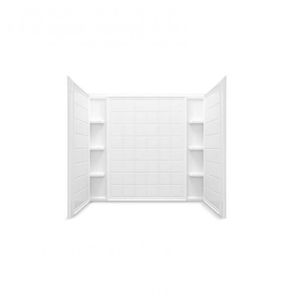 Ensemble™ 60'' x 43-1/2'' tile wall set with Aging in Place backerboards