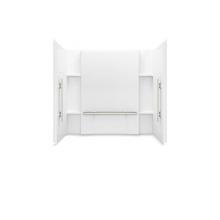 Sterling Plumbing 71164103-V-0 - Accord 60 Complete Wall Set-Grab Bars