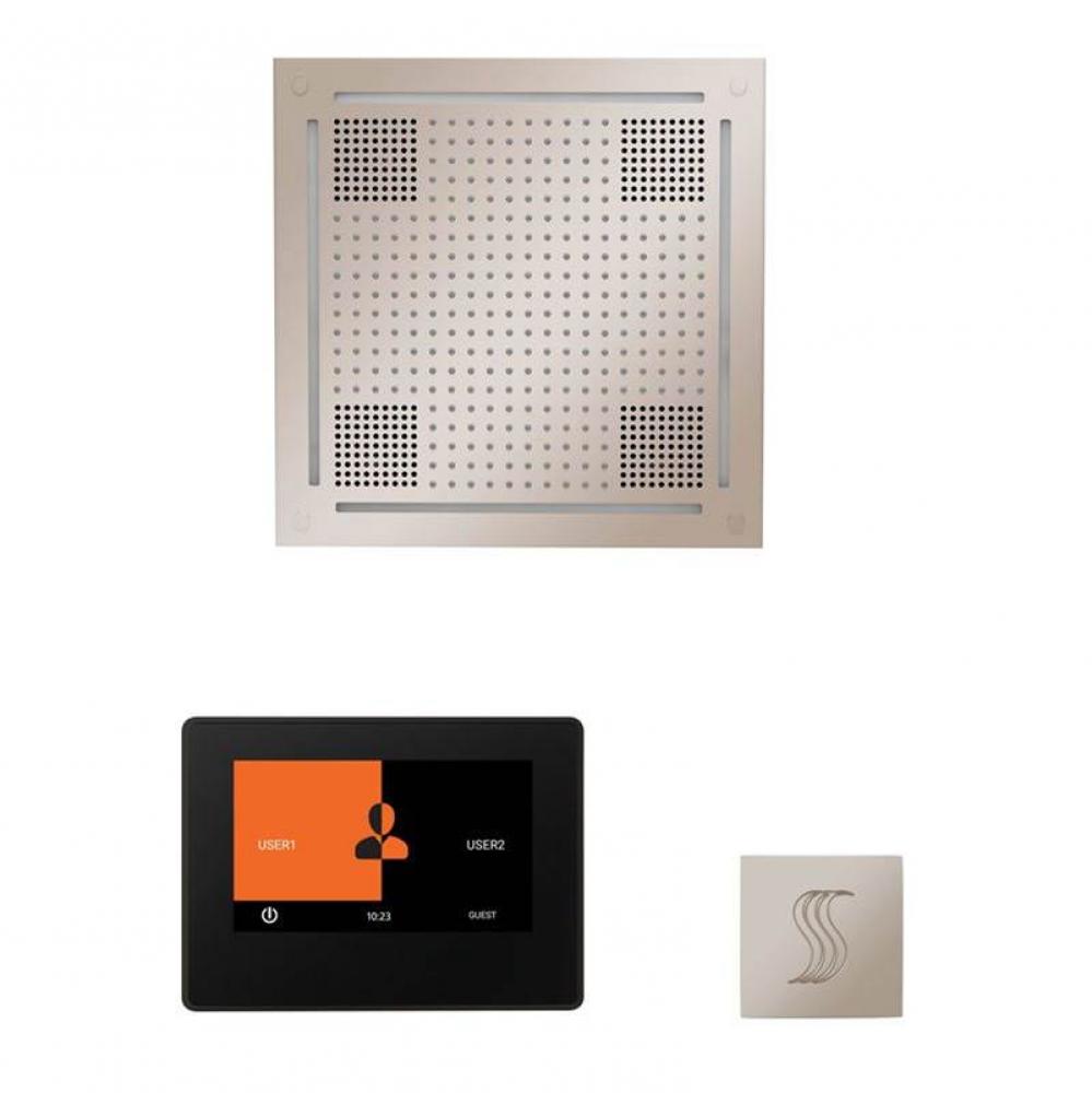 The wellness Hydrovive Steam Package with 7'' ThermaTouch Square