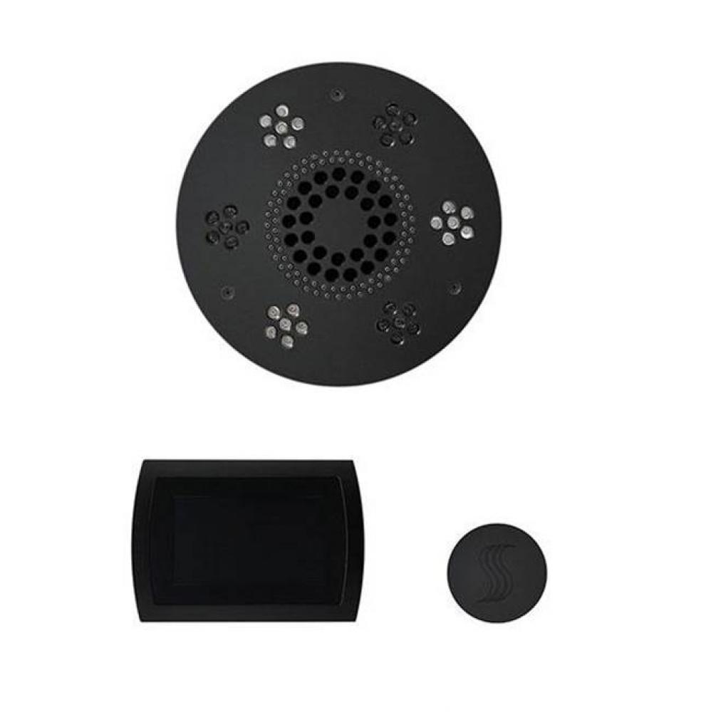 The Wellness Steam Package with SignaTouch Trim Upgraded Round Matte Black