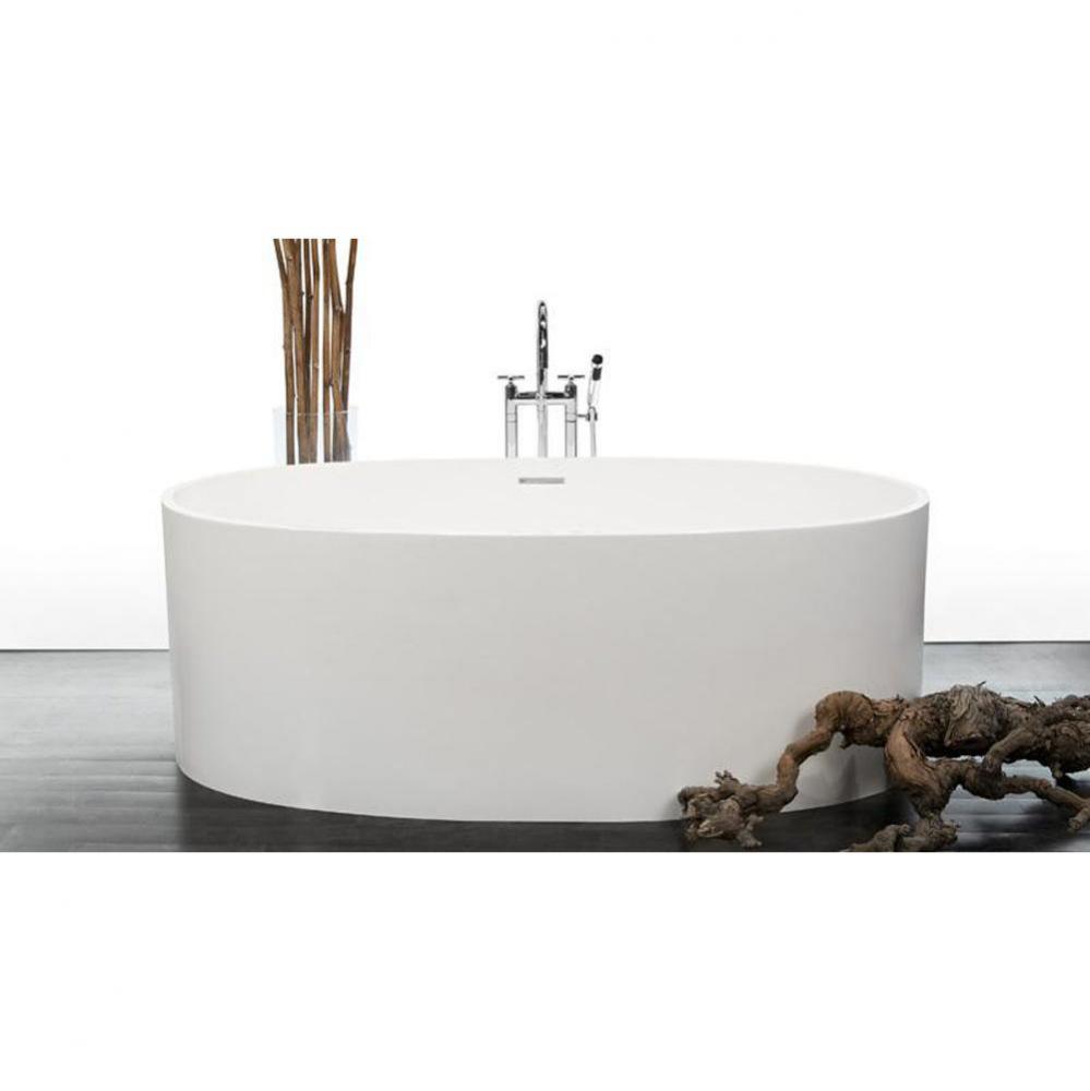 Be Bath 66 X 34 X 22 - Fs  - Built In Nt O/F & Bn Drain - White Matte