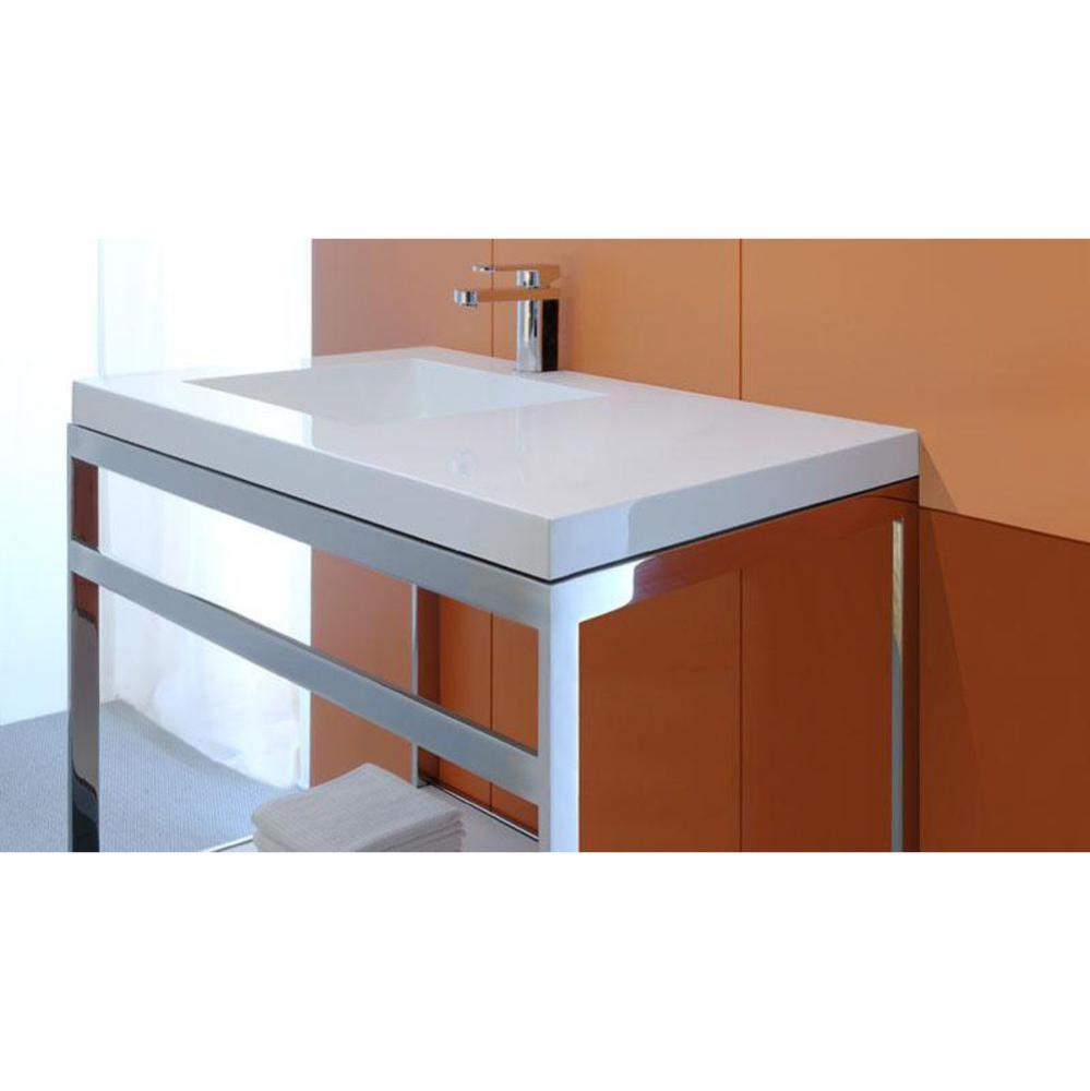 Furniture ''C'' - Console - 22 1/8 X 36 1/4 - Stainless Steel Mirror Finish