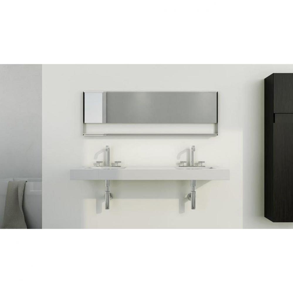 Bracket System For 48 Inch Lavatory - Stainless Steel