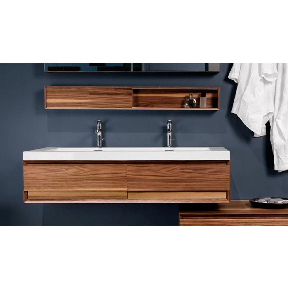 Furniture ''M'' - Vanity Wall-Mount 72 X 10 - Torrified Eucalyptus