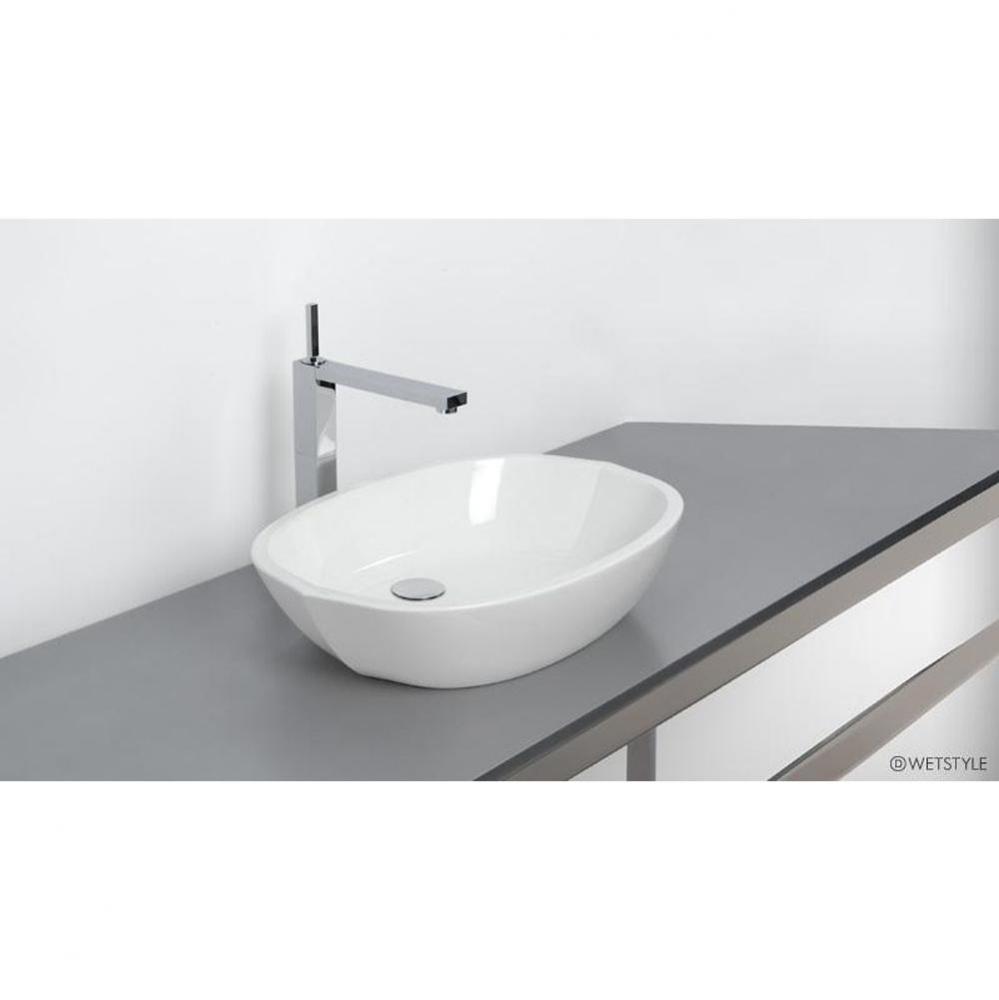 Lav - Be - 21 X 15 X 4 - Above Mount Vessel - Sb O/F - White Matte