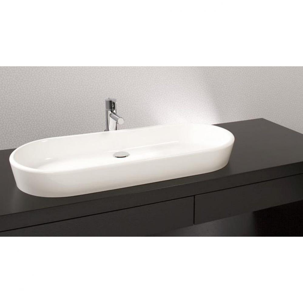 Lav - Ove - 36 X 15 X 4 - Above Mount Vessel - Sb O/F - White Matte