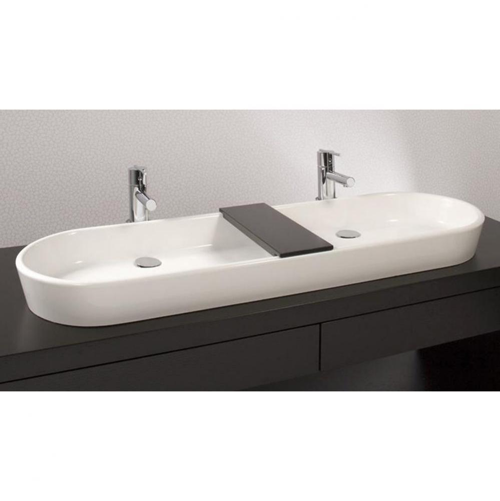 Lav - Ove - 48 X 15 X 4 - Above Mount Vessel - Mb O/F - White Matte