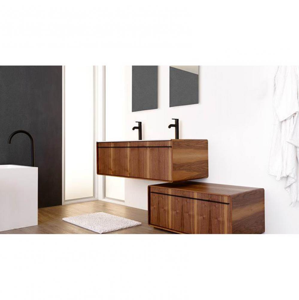 Deco Vanity Freestanding 36'' - Wl Config Walnut Natural And Walnut Natural - Brushed St