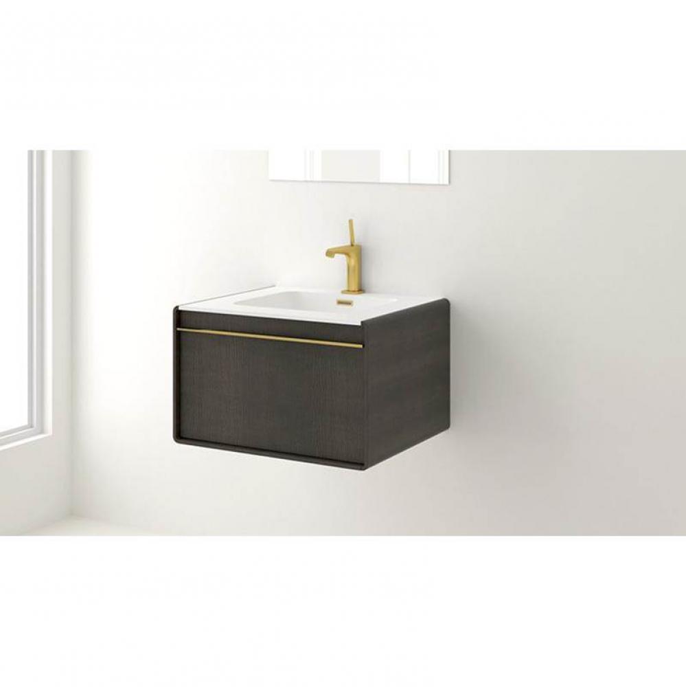Deco Vanity Wallmount 48'' - Wl Config Walnut Chocolate And Walnut Chocolate - Matte Bla