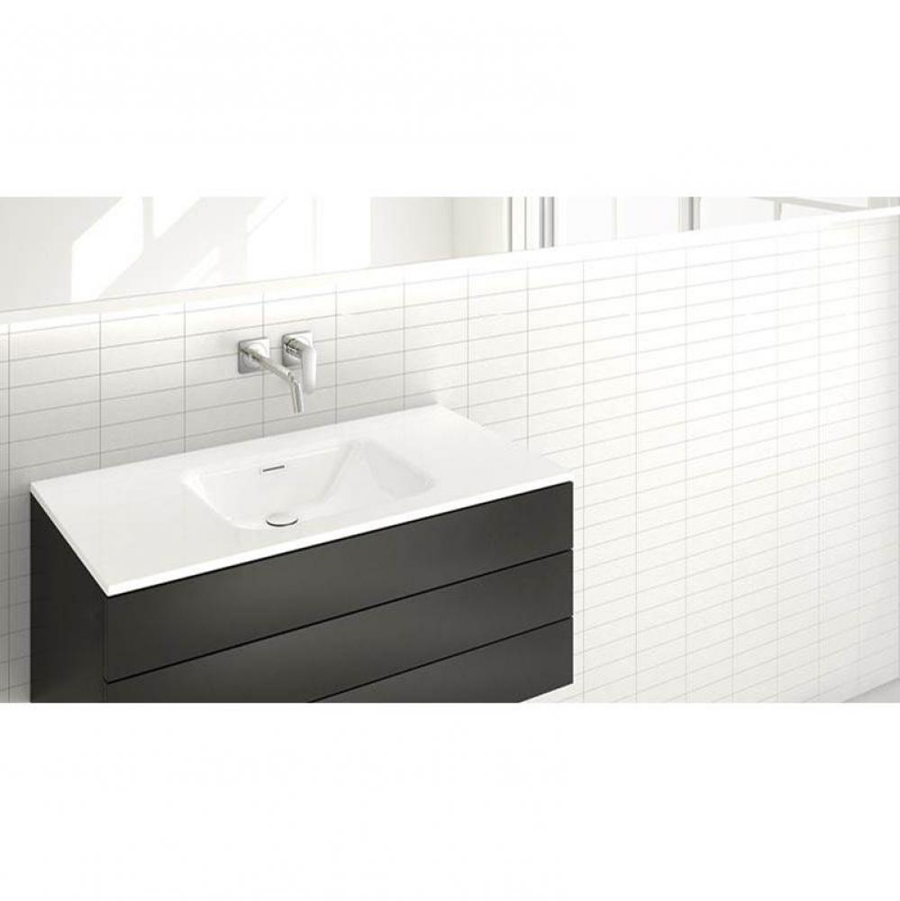 Lav - Element - 36 X 20 X 5/8 - Bn O/F - 3 Holes 8'' C/C - White Matte