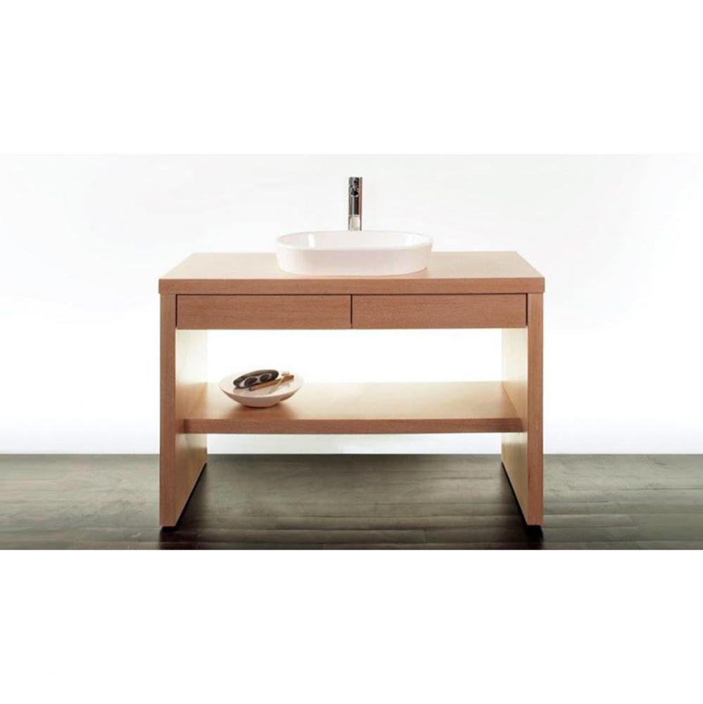 Furniture ''Z'' - 20 X 42 - Two Drawers - Walnut Natural No Calico