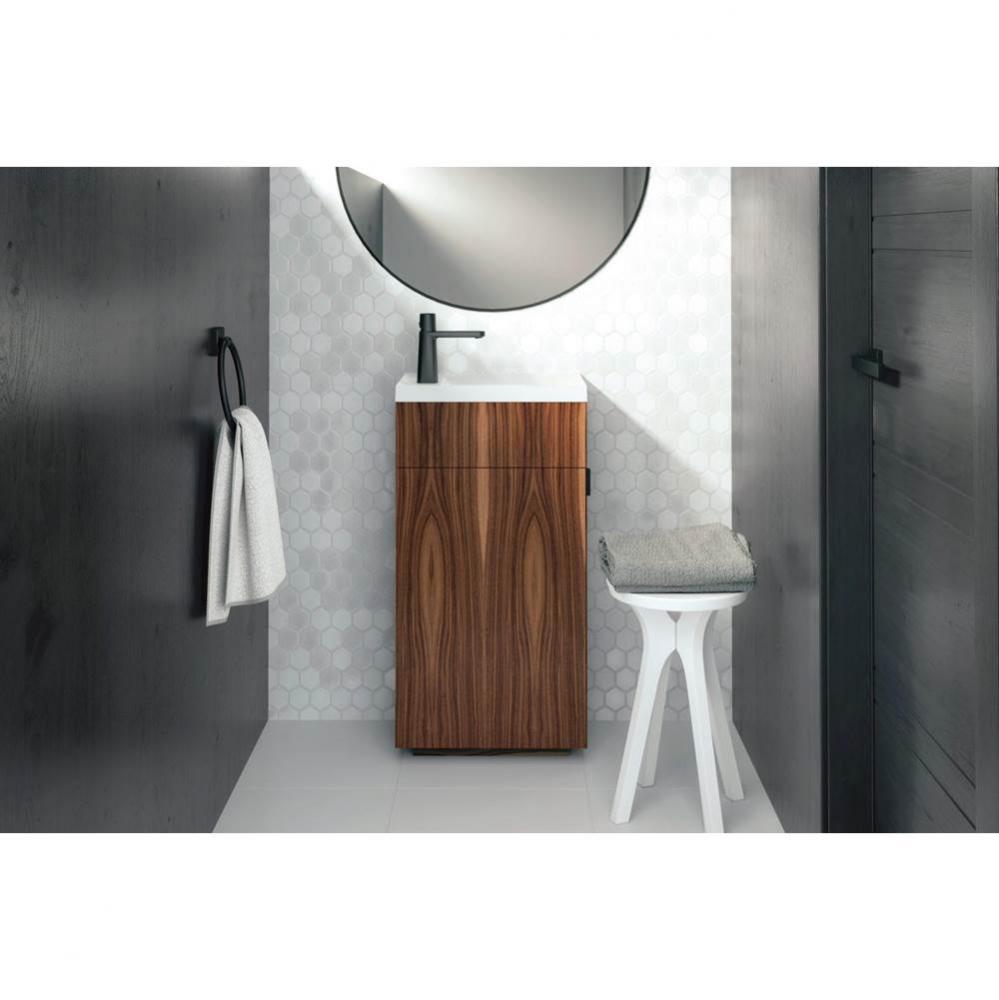 Furniture ''Stelle'' - Pedestal With Door 18 X 12 - Lacquer Wetmar White High