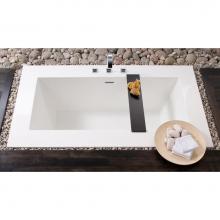 Wet Style BC0501-BN-COP-MA - Cube Bath 72 X 40 X 24 - Fs - Built In Bn O/F & Drain - Copper Conn - White Matte