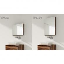 Wet Style M5830ME-REC-31 - Furniture ''M'' - Recessed Mirrored Cabinet 58 X 30 Height - Oak Black