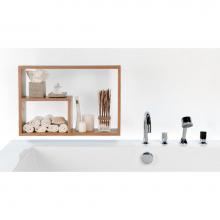 Wet Style S1800-5 - Furniture Niche - Wall Mounted - 26 X 18 - For Bc01, Bc02, Bc05 & Bc10 Bath - Oak White