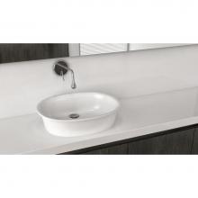 Wet Style VTP821A-O-SB-MA - Lav - Tulip - 21 X 15 X 4 - Above Mount Vessel - Sb O/F - White Matte