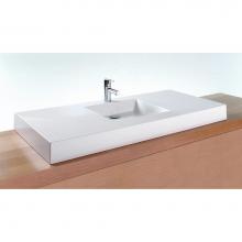 Wet Style VC48C-8-MA - Lav - Cube - 48 X 22 X 4 - Center - 3 Holes 8'' C/C - White Matte