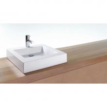 Wet Style VCM18-O-NT-MA - Lav - Cube Metro - 18 X 18 X 4 - Nt O/F - White Matte
