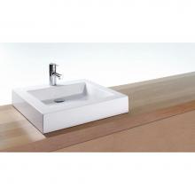 Wet Style VCM20-1-MA - Lav - Cube Metro - 20 X 18 X 4 - 1 Hole - White Matte
