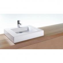 Wet Style VCM24-1-MA - Lav - Cube Metro - 24 X 18 X 4 - 1 Hole - White Matte