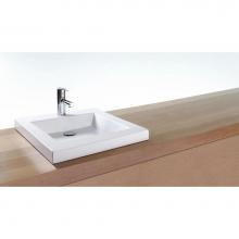 Wet Style VCMS18-O-PC-MA - Lav - Cube Metro - 18 X 18 X 2 - Pc O/F - White Matte