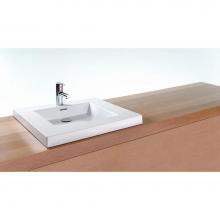 Wet Style VCS24-O-PC-MA - Lav - Cube - 24 X 22 X 2 - Pc O/F - White Matte