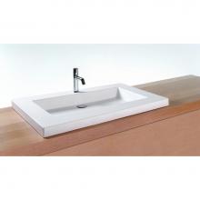 Wet Style VCS36-O-1-PC-MA - Lav - Cube - 36 X 22 X 2 - Pc O/F - 1 Hole - White Matte