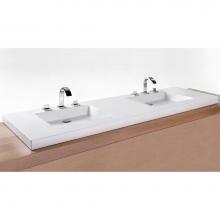 Wet Style VCS72-MA - Lav - Cube - 72 X 22 X 2 - White Matte