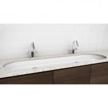 Wet Style VOV848U-MA - Lav - Ove - 48 X 15 X 4 - Undermount Vessel - White Matte