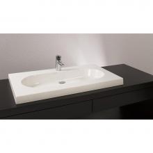 Wet Style VOVS36-O-1-PC-MA - Lav - Ove - 36 X 22 X 2 - Pc O/F - 1 Hole - White Matte