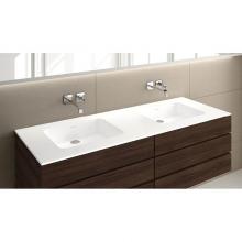 Wet Style VDCOXS60-GA - LAV - DECO - 60 X 22 X 7/16 - WHITE TRUE HIGH GLOSS