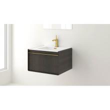 Wet Style DCO48WM-W1W1-MB - Deco Vanity Wallmount 48'' - Wl Config Oak Natural And Oak Natural - Matte Black Metal