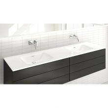 Wet Style VELXS72-1-MA - Lav - Element - 72 X 20 X 5/8 - 1 Hole Per Drain - White Matte