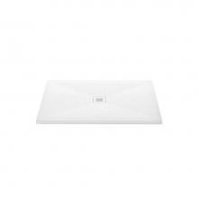 Wet Style DFL4836C-AS - Shower Base - Feel - 48 X 36 - Center Drain - White Slate