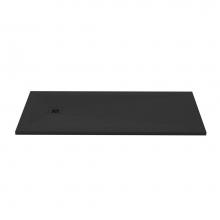 Wet Style DFL6632E-BS - Shower Base - Feel - 66 X 32 - End Drain - Black Slate