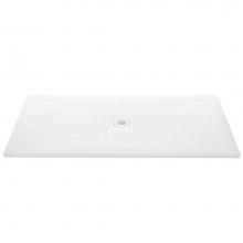 Wet Style DFL7242C-AS-3C - Shower Base - Feel - 72 X 42 - Center Drain - White Slate - 3 Cuts