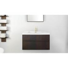 Wet Style FRLM30WM-16-61 - Furniture Frame Linea Metro Serie - Vanity Wall-Mount 30 X 18 - 2 Drawers, Horse Shoe Drawers - Wa